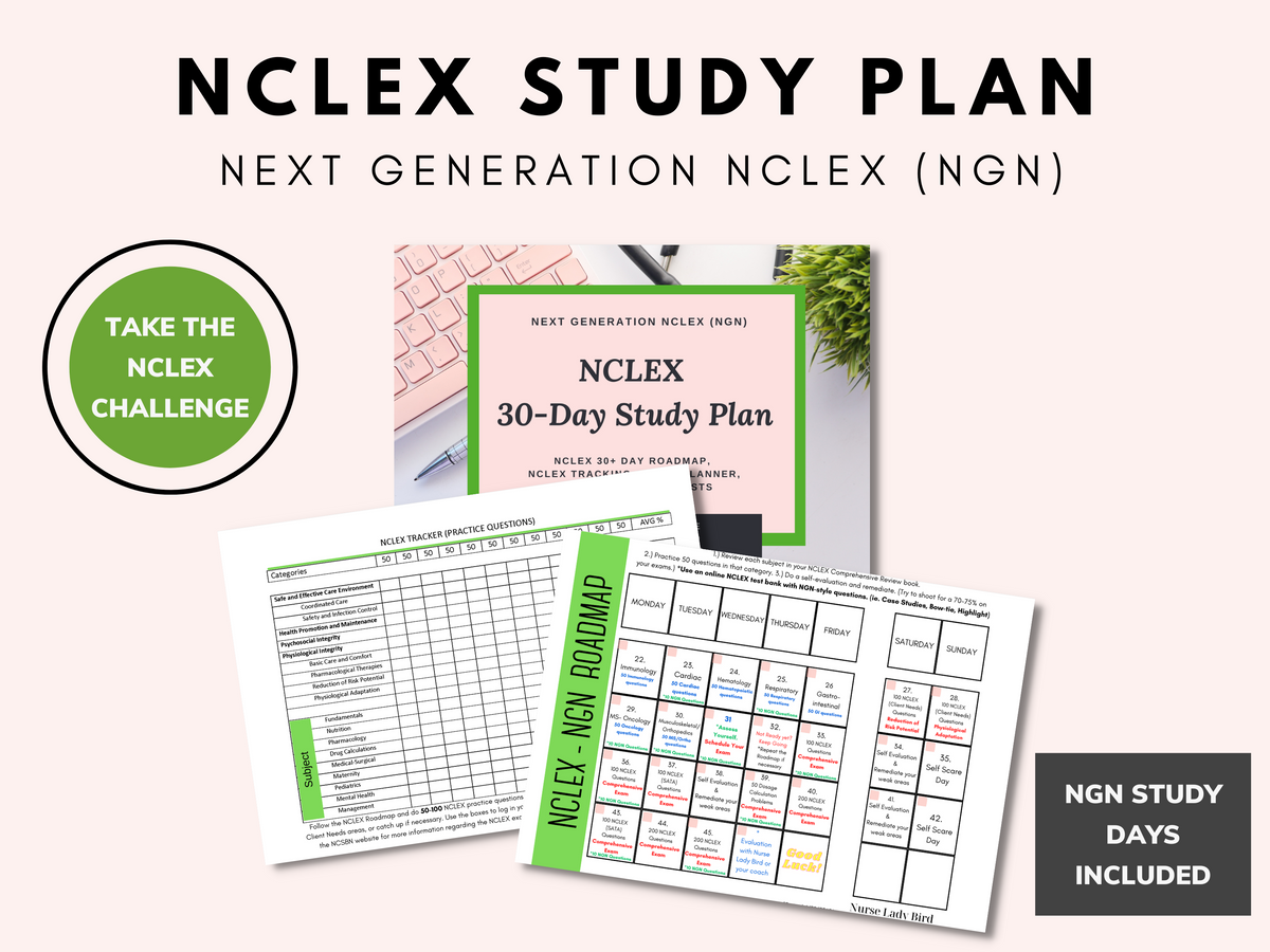 NCLEX 30-DAY STUDY PLAN