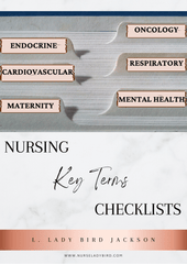 Nursing Key Terms Checklists