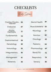 Nursing Key Terms Checklists